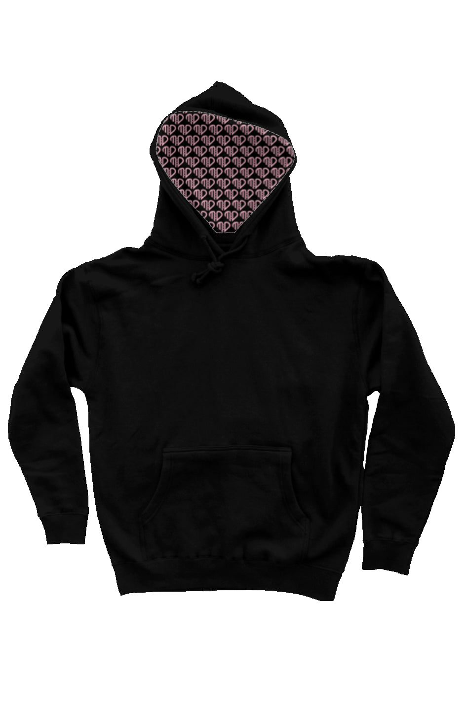 heavyweight hoodie black - black lining